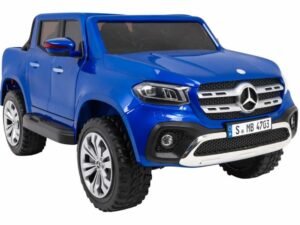 Mașină electrică pentru copii tip Mercedes-Benz, culoare albastră, jucărie de înaltă calitate pentru familie.