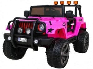 Jeep-ul monstru 4 x 4 roz