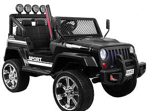 Jucarie electrica jeep pentru copii, sigura si distractiva, ideale pentru joaca in curte si dezvoltarea copilului.