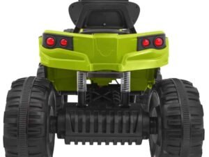 Jucărie electrică pentru copii, ATV cu faruri și roți mari, pentru distracție în curte.