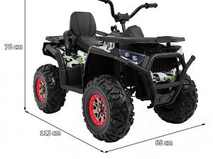 Jucarie electrică pentru copii, quad cu scaun, pentru aventuri in aer liber.