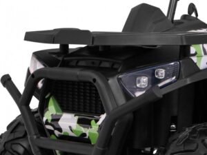 Mașină electrică pentru copii, model SUV, cu design realist și siguranță pentru cei mici.