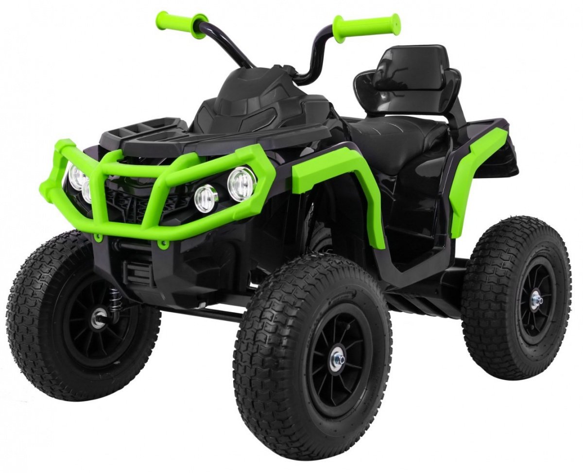 Quad ATV aer roata negru verde