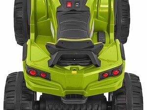 Mașină electrică pentru copii, jucarie SUV verde, vehicul copii confortabil și sigur, cadou ideal pentru cei mici.