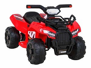 1. Mașinuță electrică pentru copii, roșie, cu design sport, sigură și durabilă pentru joacă.