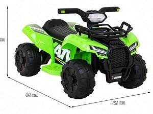 1. Mașinuță electrică pentru copii verde, jucărie de exterior și interior, sigură și durabilă.