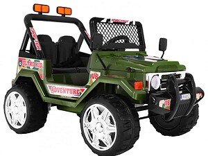 1. Mașinuță electrică pentru copii, teren accidentat, design realist pentru joacă în aer liber.