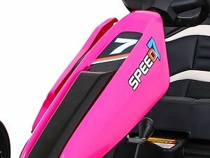 Mașinuțe electrice pentru copii, model Speed D roz, jucării outdoor sigure, cadou perfect pentru copii mici.