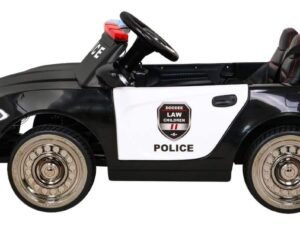 Mașină electrică copii poliție, jucărie pentru copii, mașină moden pentru descoperire și joacă.