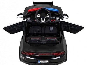 Jucărie mașină electrică pentru copii, mașinuță sport cu volan și sirene, ideală pentru jocuri și distracție.