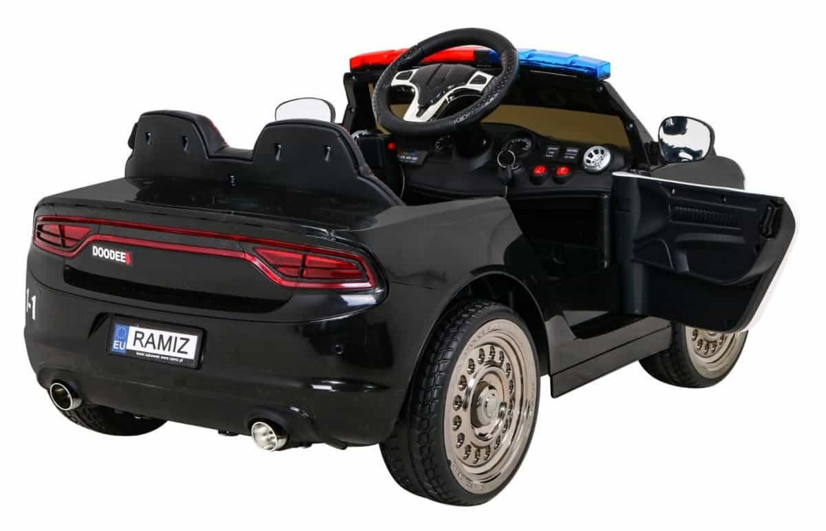 Mașină de jucărie electrică pentru copii, model sportiv, cu design realist și lumini LED.