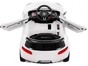 1. Mașinuță electrică pentru copii, design modern și sigur pentru joacă în aer liber.