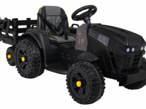 Mașinuță electrică pentru copii, model tractor, jucărie outdoor, perfectă pentru distracție.