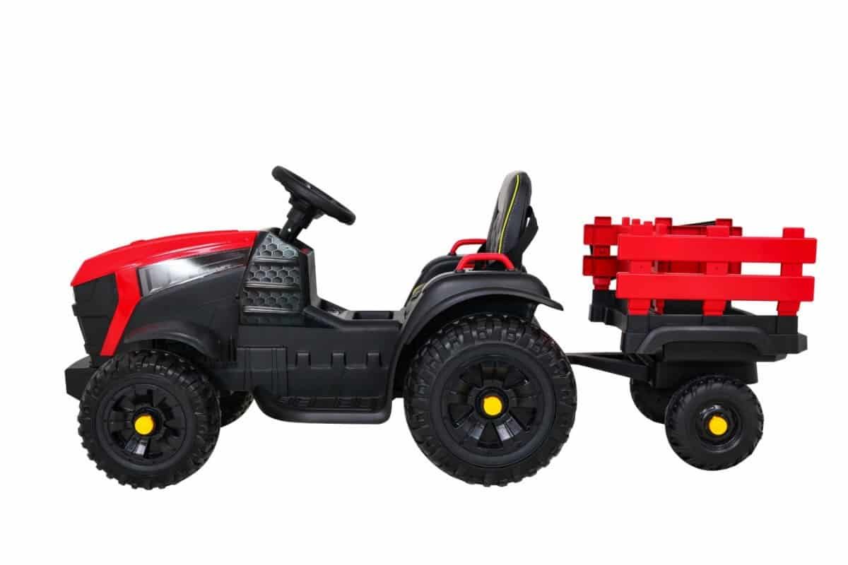 Tractor Titan cu remorcă Roșu - imagine 4