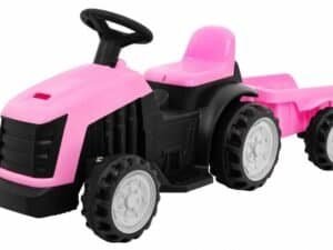 Tractor cu remorcă roz