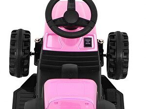 1. Mașină electrică pentru copii roz, jucărie sigură și distractivă pentru cei mici.