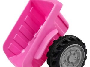 Jucărie din plastic roz cu roată pentru copii, accesoriu pentru jocuri și aventuri.