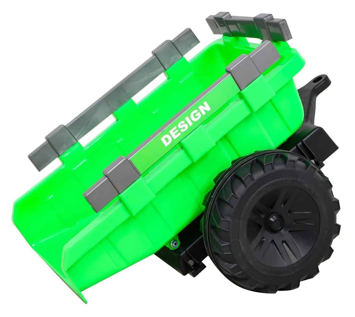 Placă de joacă pentru copii, model colorat, cu roți mari și design atractiv pentru grădiniță.