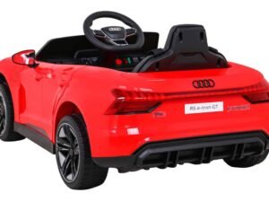 Mașină electrică pentru copii model Audi RS e-tron GT roșu, jucării premium pentru cei mici.