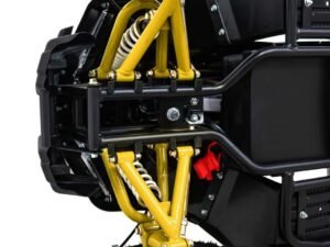 1. Suspensie pe roată cu amortizare, pentru vehicule off-road și aventură.