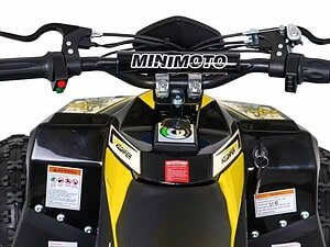 Jucarie ATV pentru copii, ghidon și șa, divertisment în aer liber, echipament sigur, ideal pentru joacă activă.