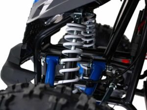 Suspensie off-road pentru motociclete, performanță și durabilitate.