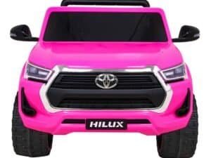 1. Mașină electrică de jucărie Toyota Hilux roz pentru copii, premium, sigură, pentru grădiniță și joacă.