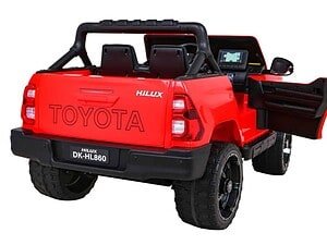 Mașină electrică pentru copii, model Toyota Hilux, mașinuță de joc pentru copii mici.