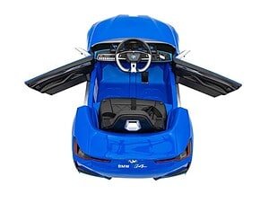 1. masca de piele albastră pentru mașini de jucărie, realistă și detaliată.
