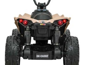 1. Mașină electrică pentru copii, model off-road, cu roți mari și design atractiv.