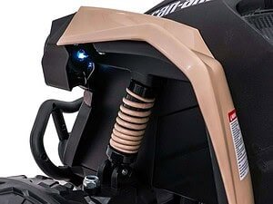 1. Aparate de joacă pentru copii, motociclete electrice cu suspendedă, detaliu tehnic.