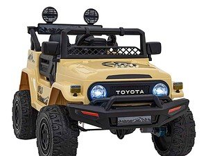 Mașinuță electrică pentru copii în stil off-road, ideală pentru distracție și aventuri.
