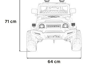 1. Jucarie Casuta, masina 4x4, pentru copii, design realist, dimensiuni 71x64 cm.