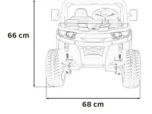 Mașină electrică pentru copii, jucărie de exterior, design realist, potrivit pentru drumuri și terenuri diverse.