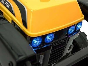 1. Jucărie mașină electrică pentru copii, stil off-road, culoare galbenă.