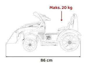 Jucarie pentru gradina, masina tractor pentru copii, jucarie outdoor, cadou pentru copii.
