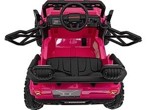 1. Jucarie electrica tip masina sport pentru copii, culoare roz, siguranta si distractie.