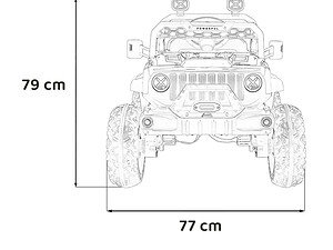 Jucărie pentru copii, mașină electrică pentru drumetii și aventuri, dimensiuni 79x77 cm.