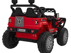 - Jucarie mașină electrică pentru copii, model off-road, culoare roșie, siguranță și distracție.