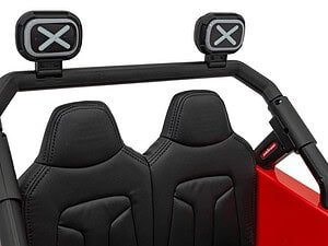 1. Jucarie pentru copii, mașinuță electrică roșie cu scaune confortabile și siguranță.