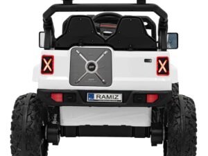 Mașină electrică pentru copii, model SUV cu roți chunky și design realist.