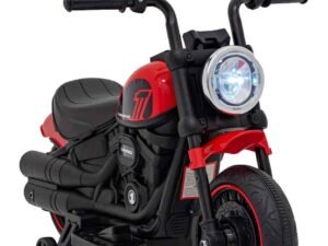 1. Motocicletă electrică pentru copii, design realist și funcționalitate sigură.
