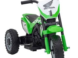 Tricicletă electrică pentru copii, model Honda verde, jucarie sigură, pentru copii mici.