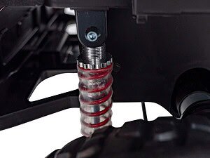 Suspensie pentru jucării de exterior, robustă și sigură pentru copii.