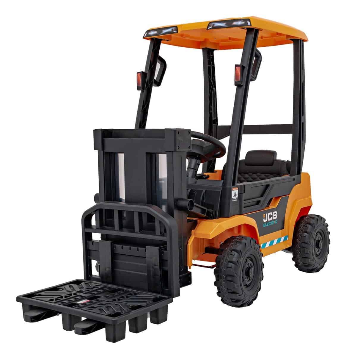 1. Mașină de jucărie electrică pentru copii, model portocaliu și negru, sigură și distractivă.