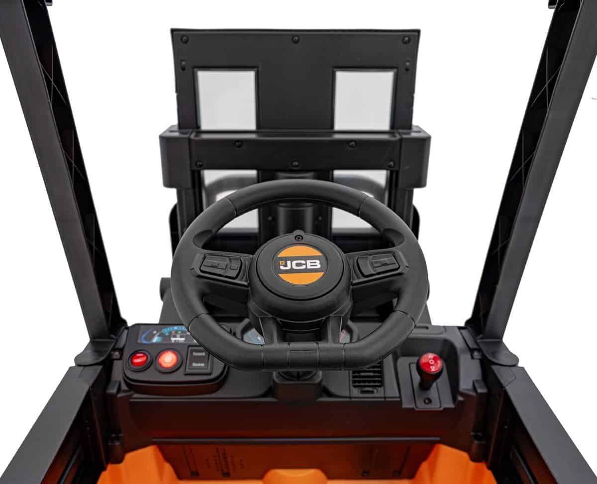 Jucarie de camion pentru copii, vehicul electric cu volan si butoane. Perfecta pentru joaca si dezvoltarea creativitatii copilului.