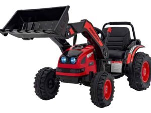 Vehicul jucarie tractor cu lada de transport, ideal pentru copii si gradina; jucarie pentru cei mici.