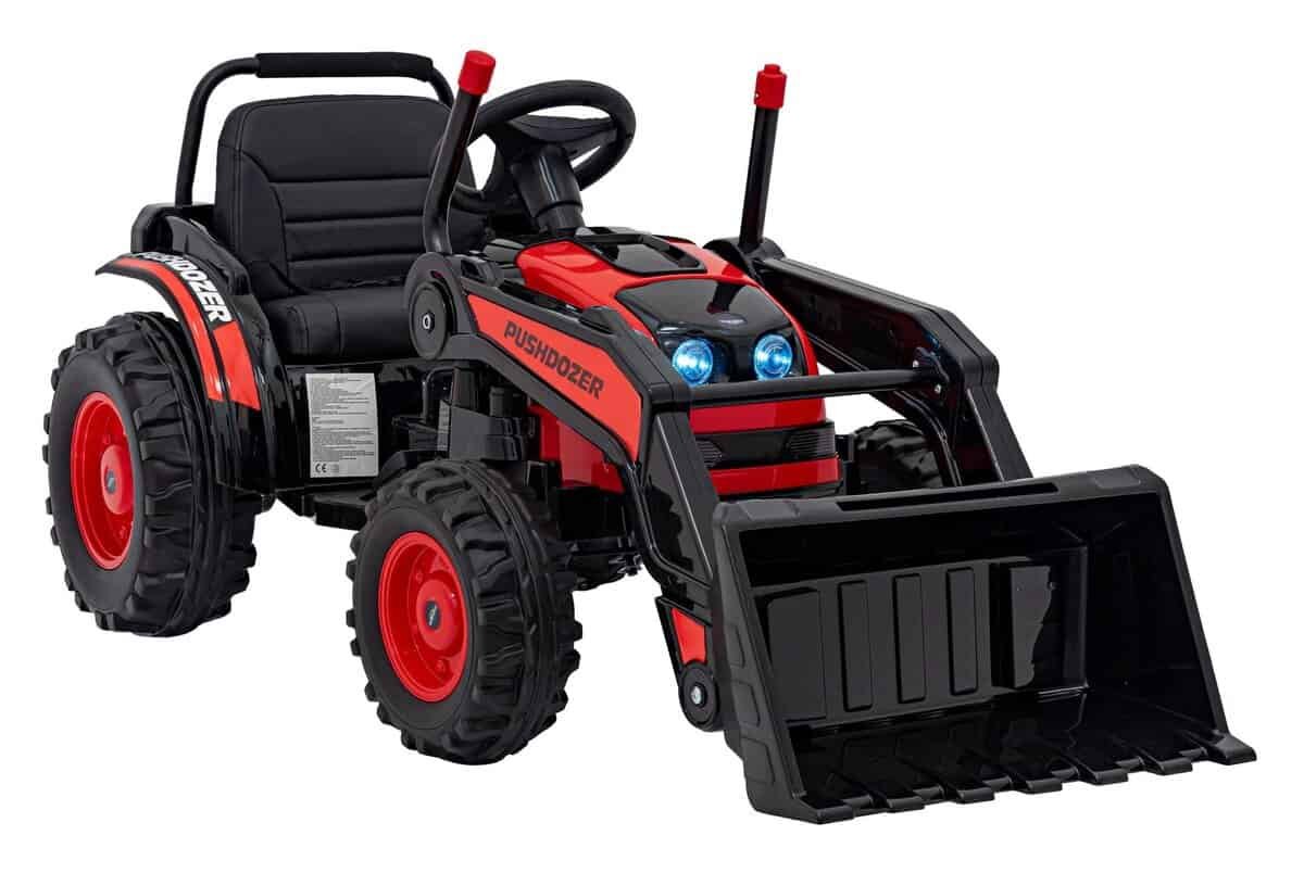 Jucarie tractor electric pentru copii, robust si fun, ideal pentru joaca in curte si dezvoltarea imaginației.