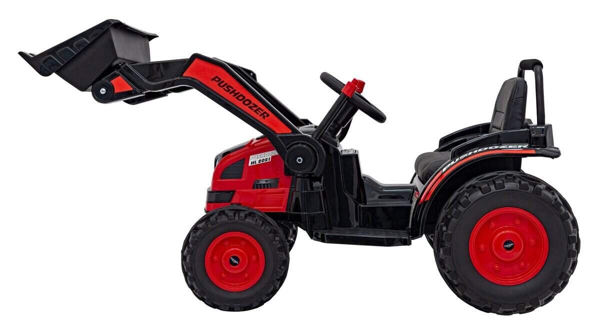 Jucării pentru copii, tractor de jucarie cu remorcă, dezvoltare și distracție în curte.