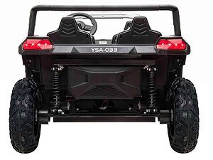 Mașină electrică pentru copii, cadru robust, design realist, potrivit pentru joc și aventură.